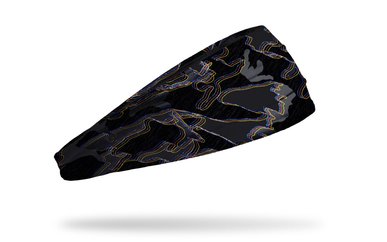 Glitch Camo Black Big Bang Lite Headband