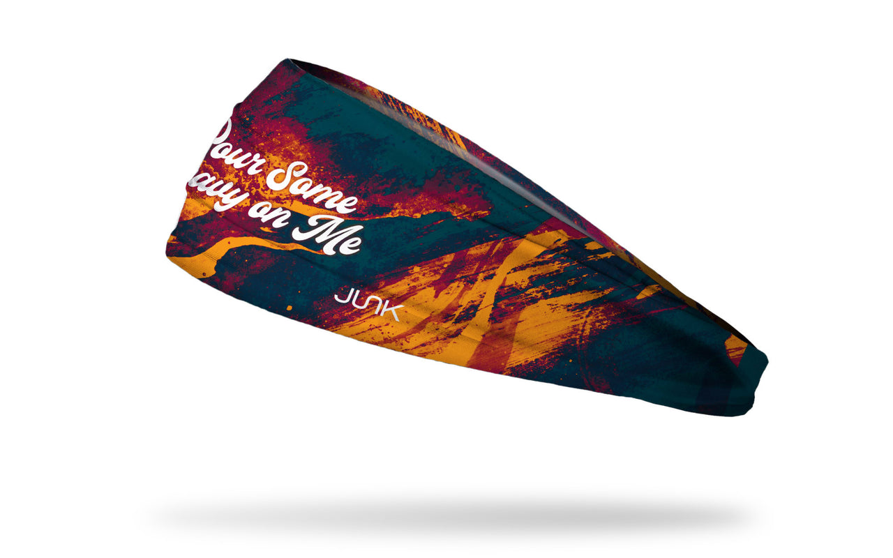 Fall / Thanksgiving themed headband with Pour Some Gravy on Me wordmark