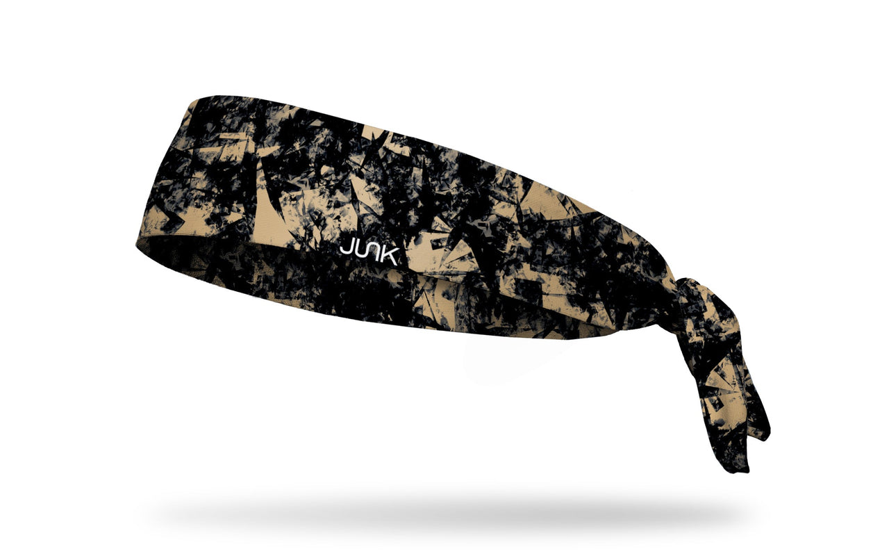 Gridiron Black Gold Flex Tie Headband