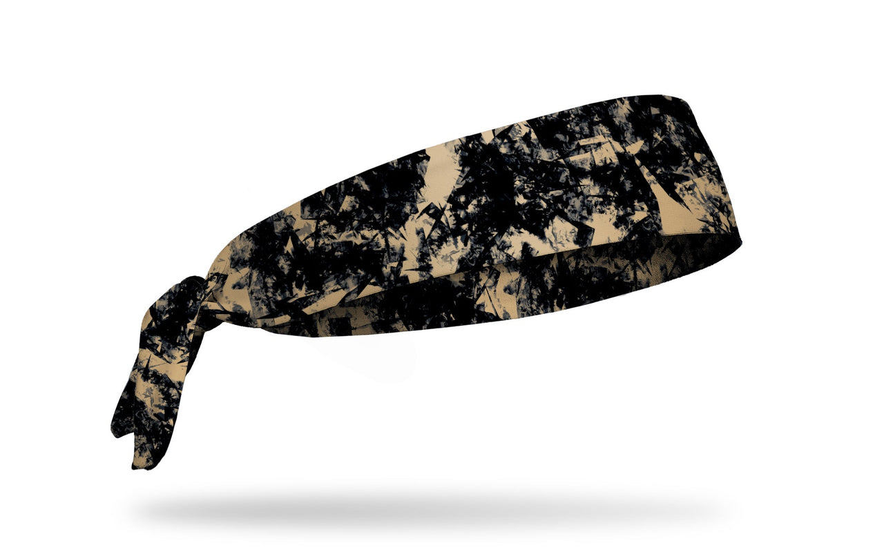 Gridiron Black Gold Flex Tie Headband