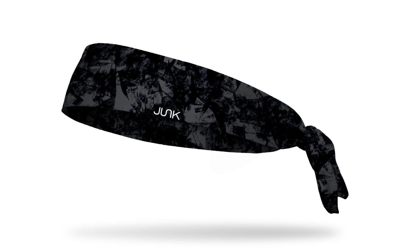Gridiron Black Gray Flex Tie Headband