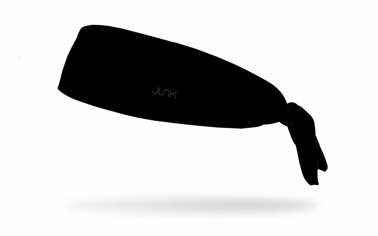 Jet Black Flex Tie Headband