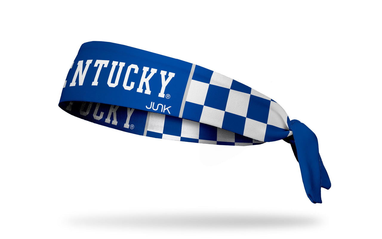 University of Kentucky: Checkered Royal Flex Tie Headband