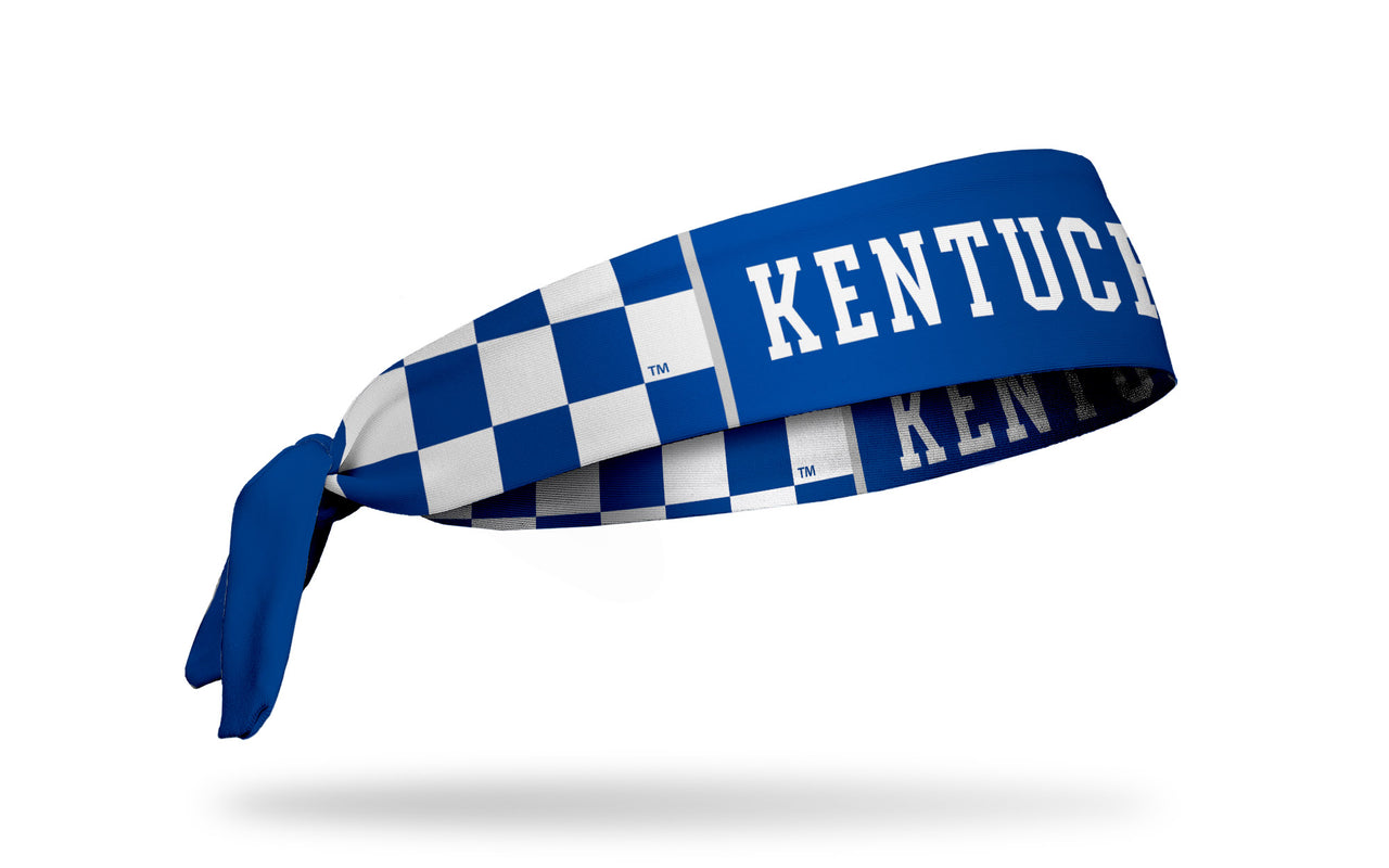 University of Kentucky: Checkered Royal Flex Tie Headband