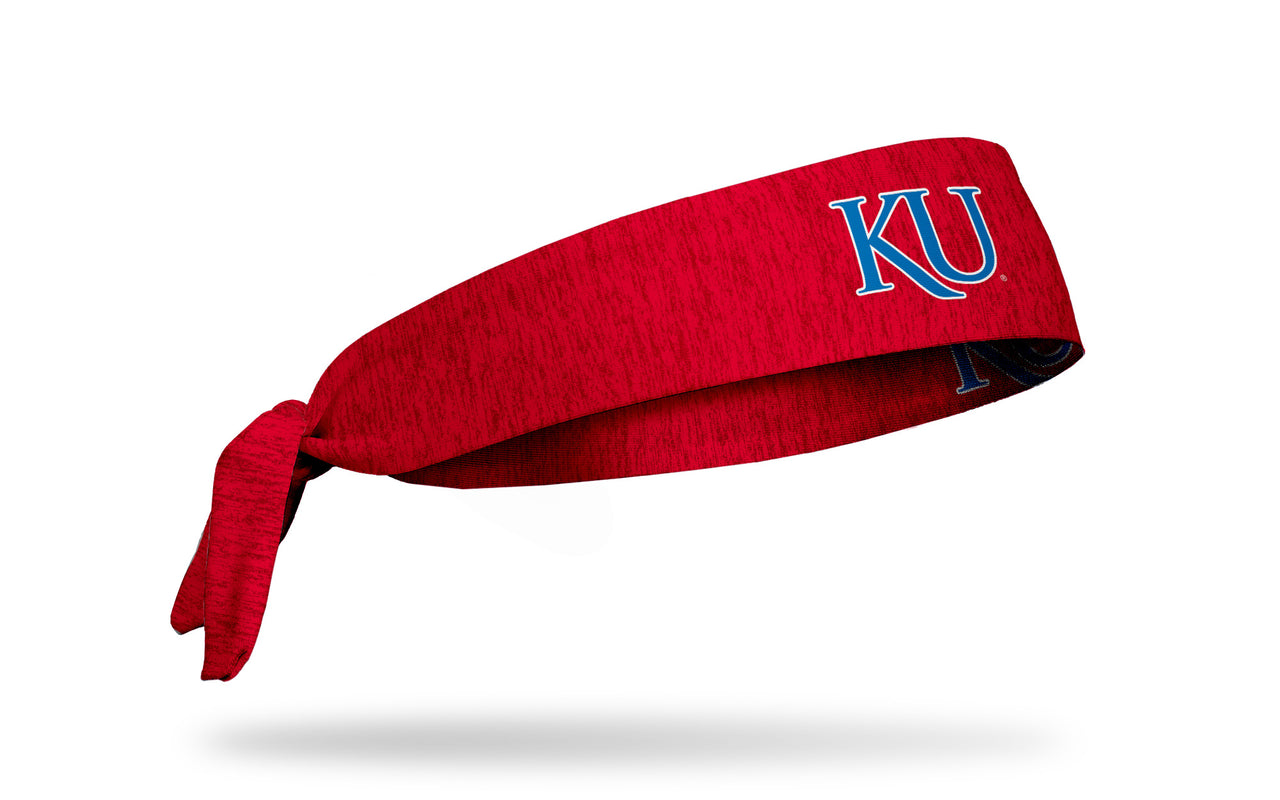 University of Kansas: KU Heathered Red Flex Tie Headband