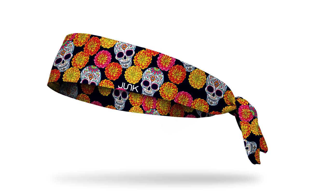 Mariachi Marigolds Tie Headband
