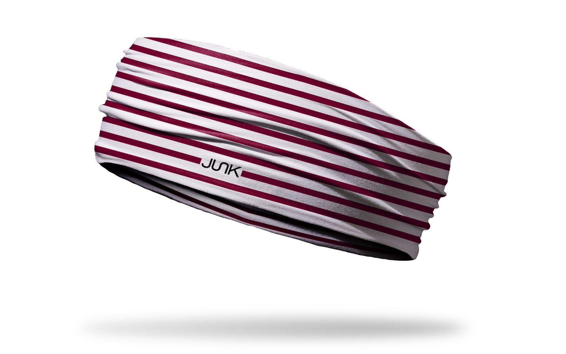 maroon red repeating pattern stripes headband