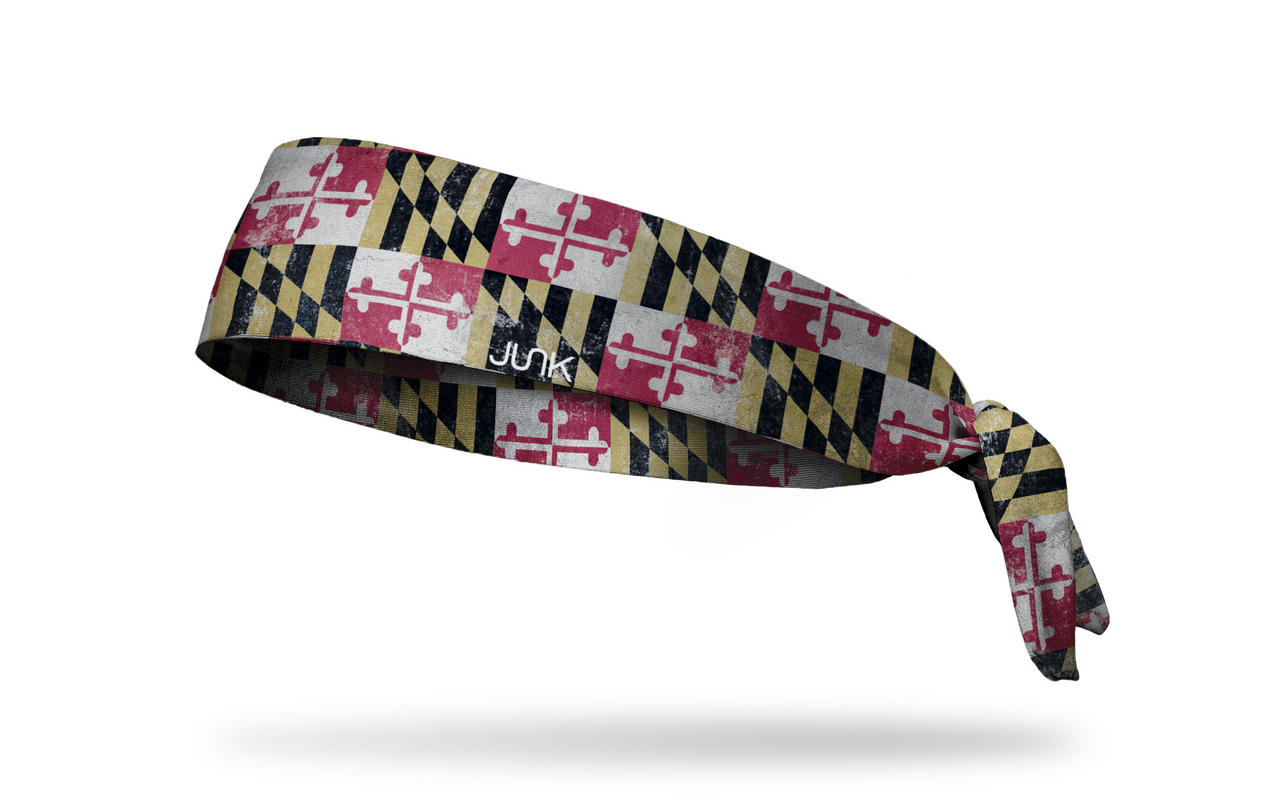 Maryland Flag - Grunge Tie Headband
