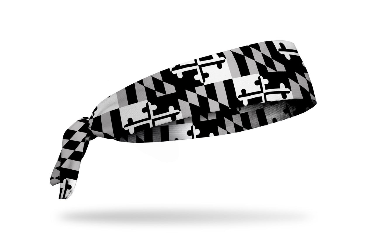 Maryland Monochrome Flag Tie Headband
