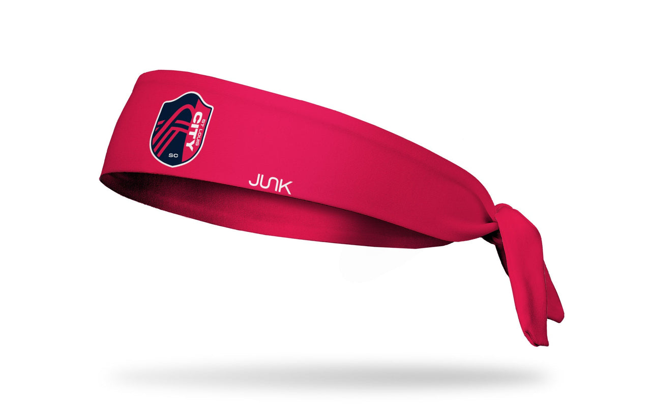 St. Louis CITY SC: Logo Red Flex Tie Headband