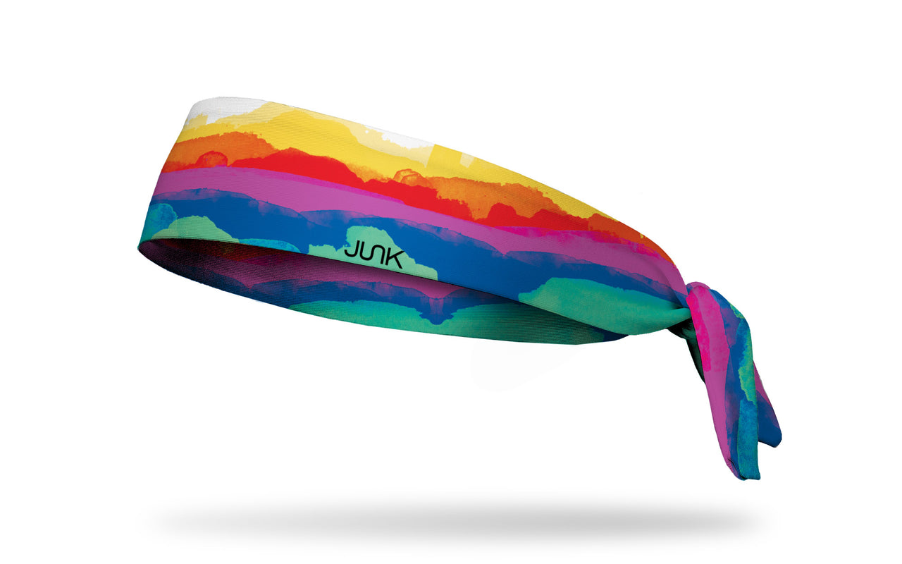 Multicolored Mountains Tie Headband
