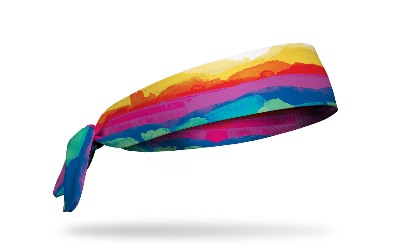 Multicolored Mountains Tie Headband