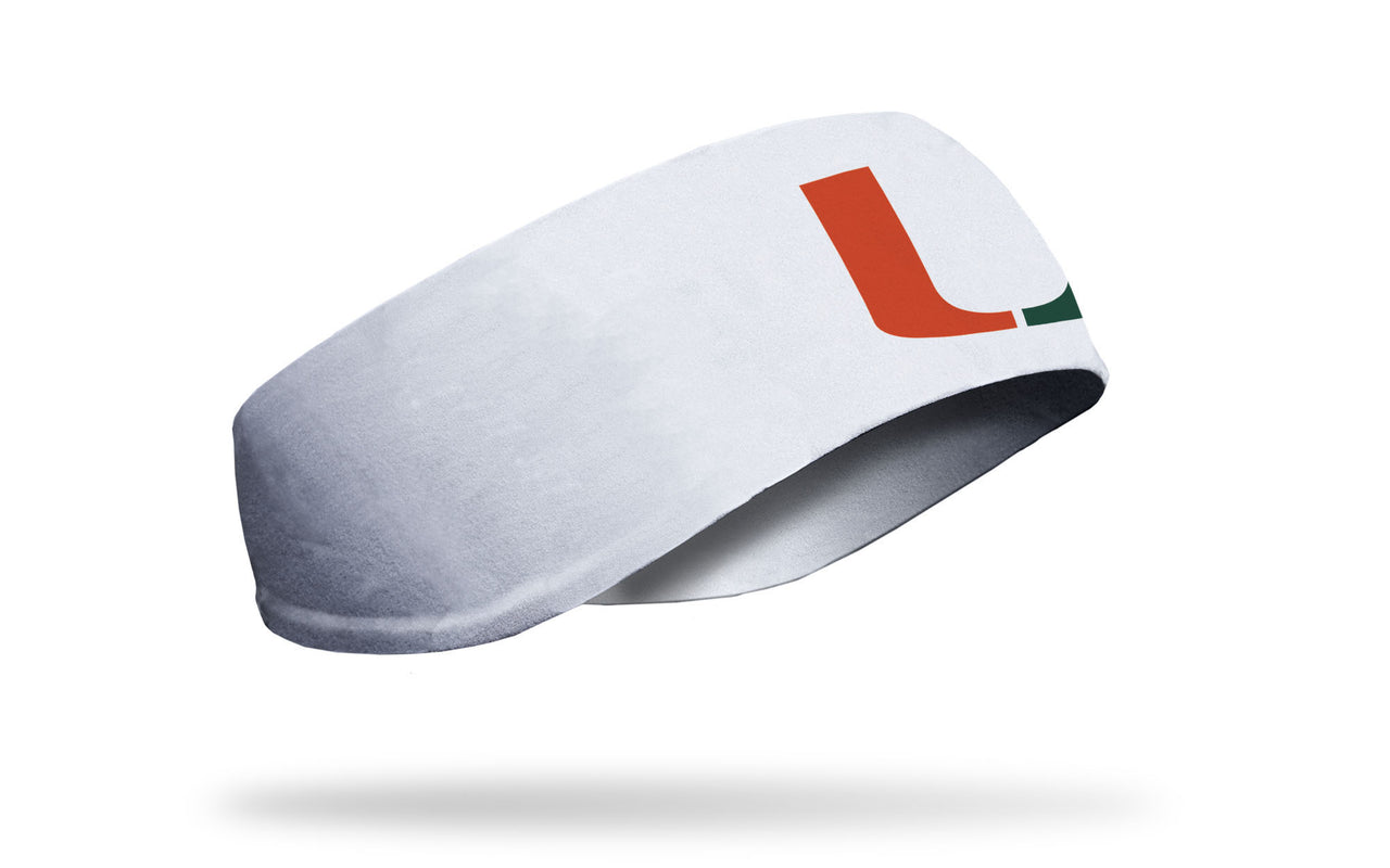 University of Miami: Logo White Ear Warmer