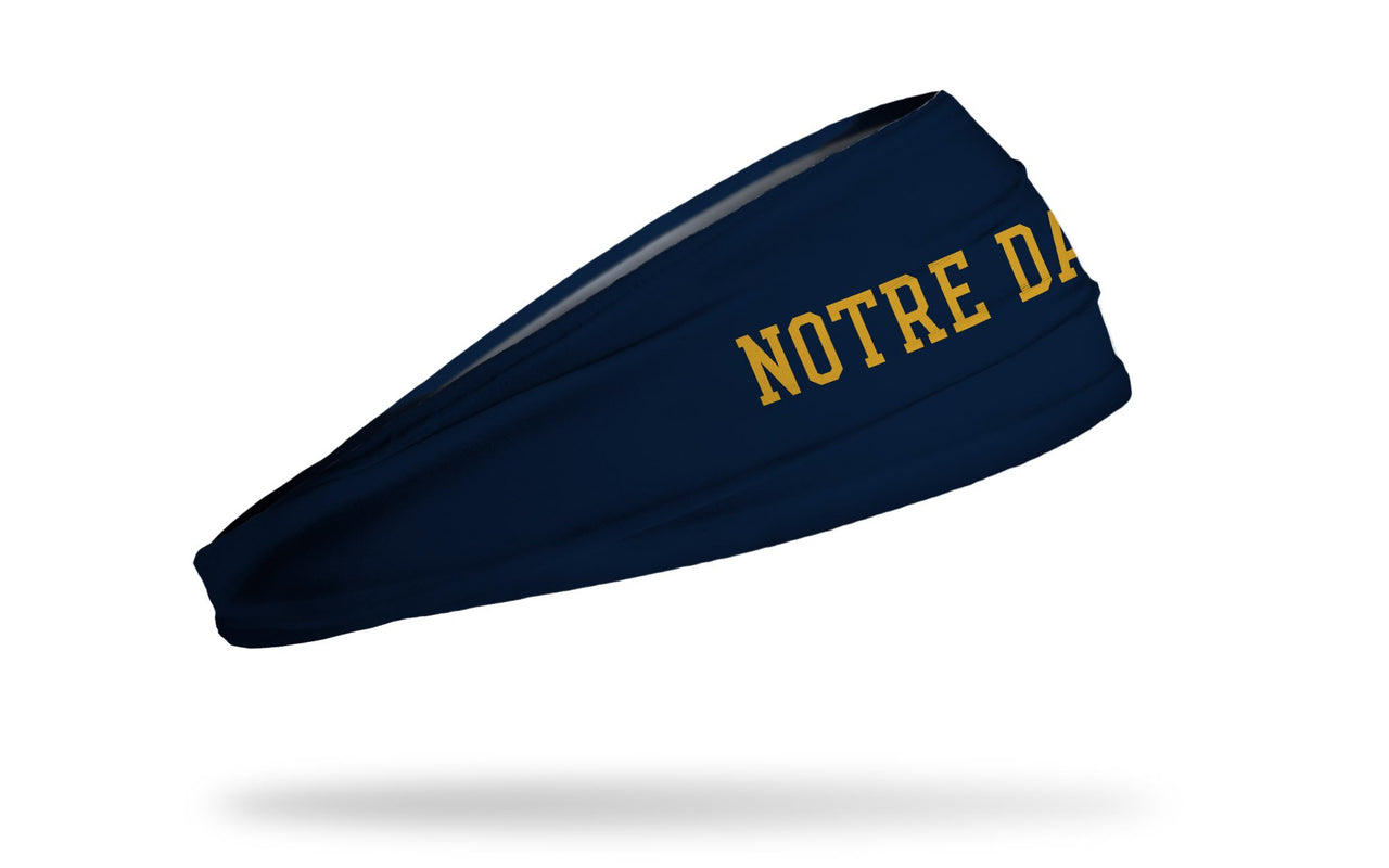 University of Notre Dame: Wordmark Navy Headband