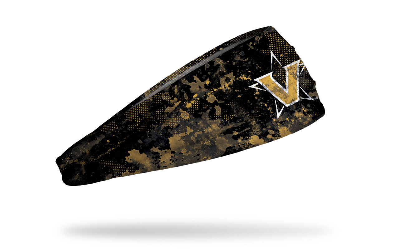 Vanderbilt University: Grunge Black Big Bang Lite Headband