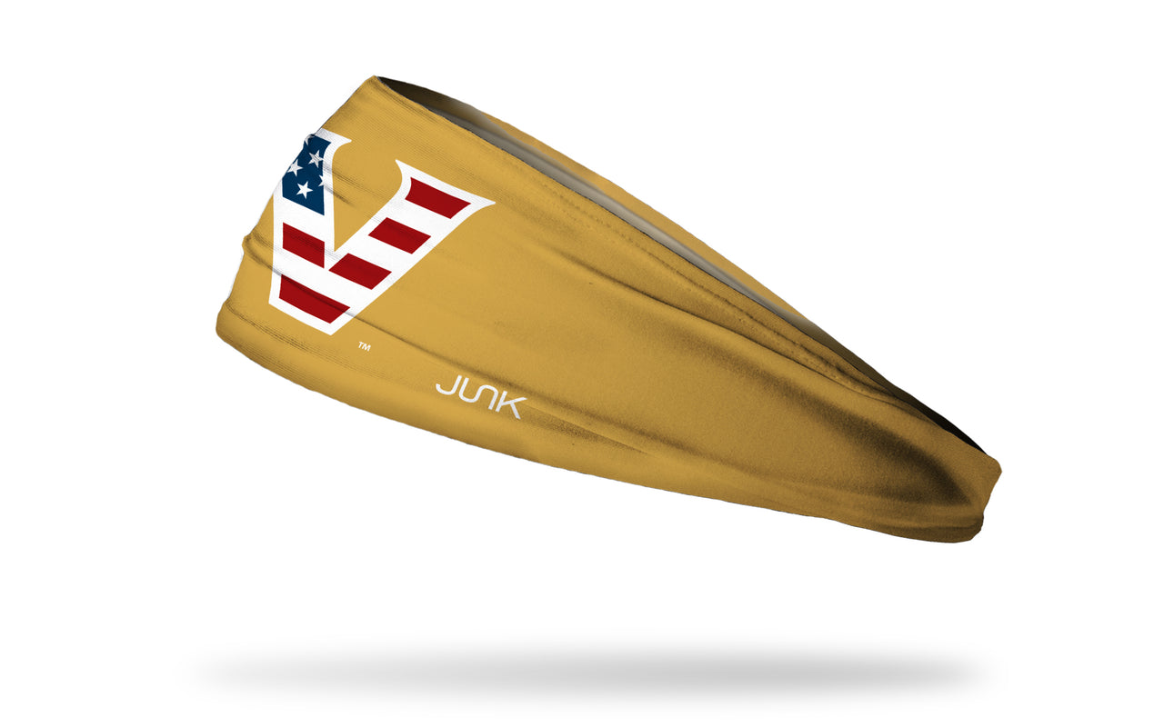 Vanderbilt University: Logo Flag Gold Big Bang Lite Headband