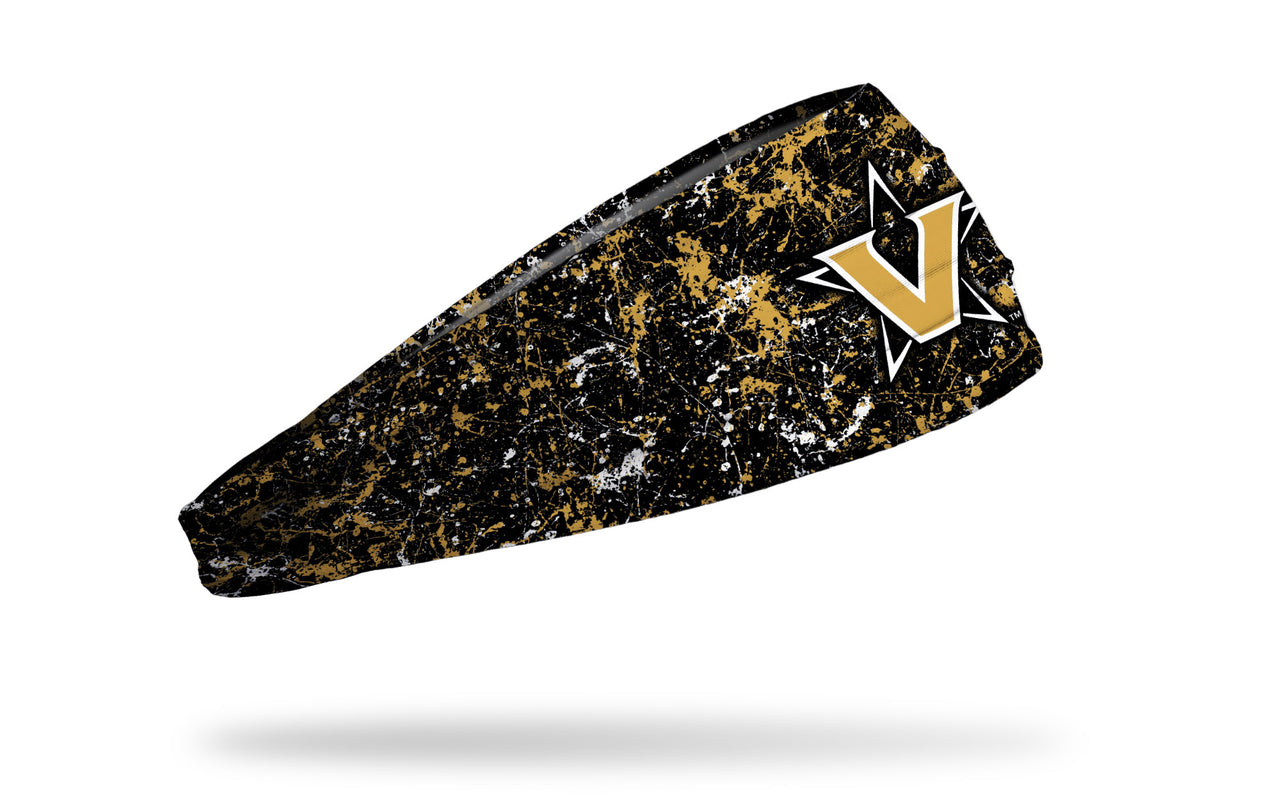 Vanderbilt University: Splatter Black Big Bang Lite Headband