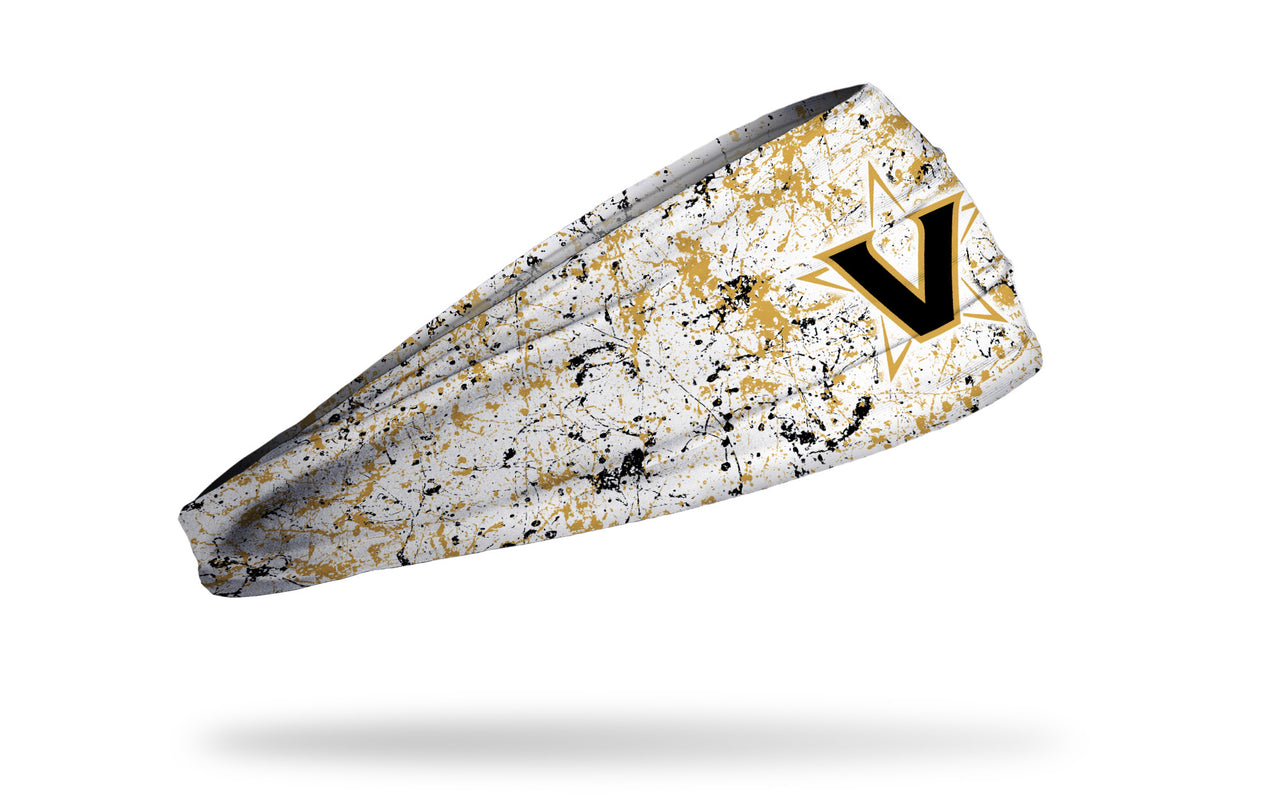 Vanderbilt University: Splatter White Big Bang Lite Headband