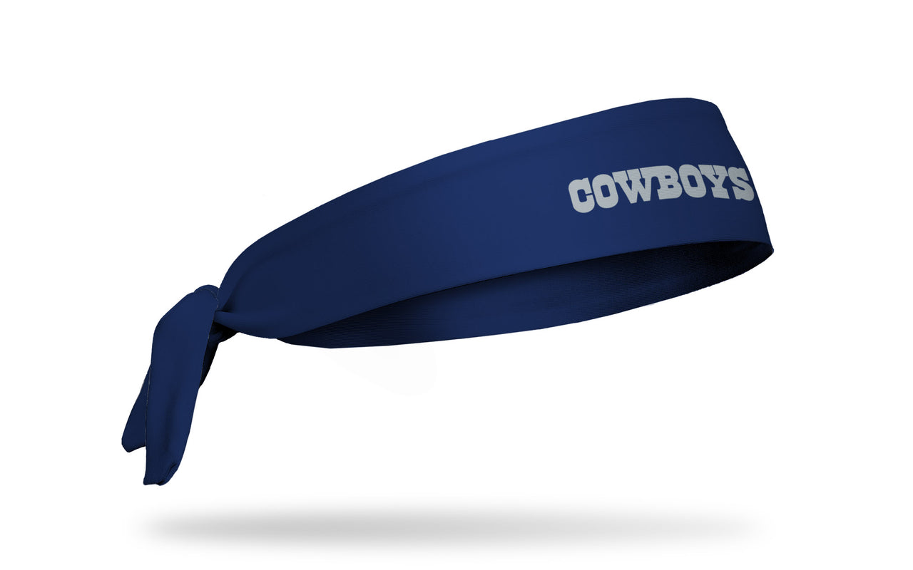 Dallas Cowboys: Wordmark Navy Flex Tie Headband