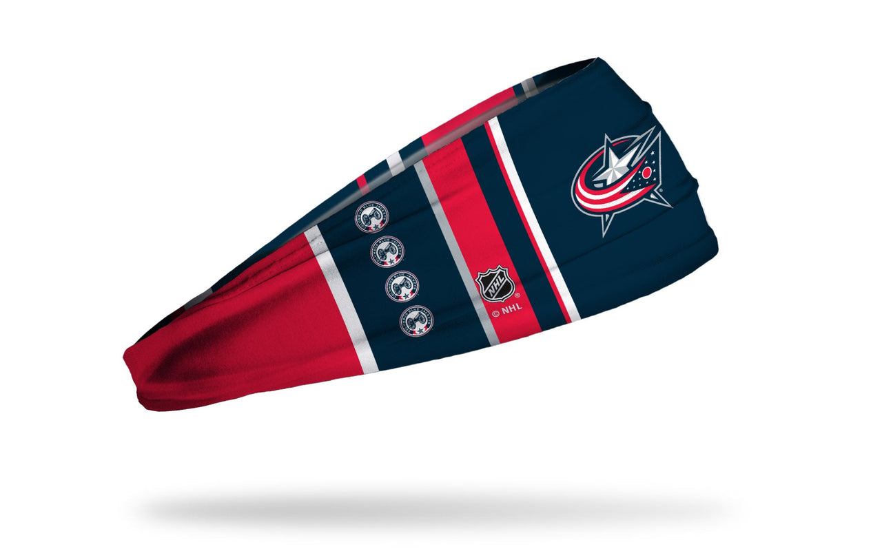 Columbus Blue Jackets: Bar Down Big Bang Lite Headband