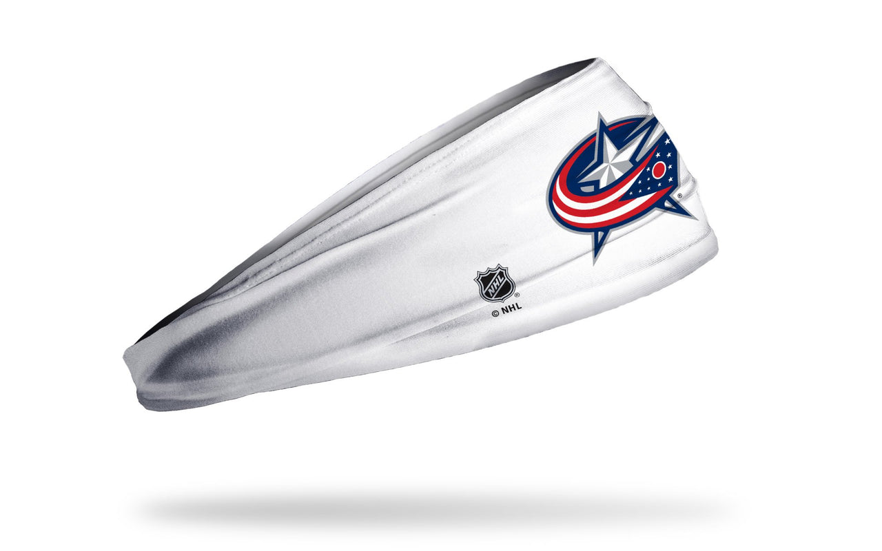 Columbus Blue Jackets: Logo White Big Bang Lite Headband