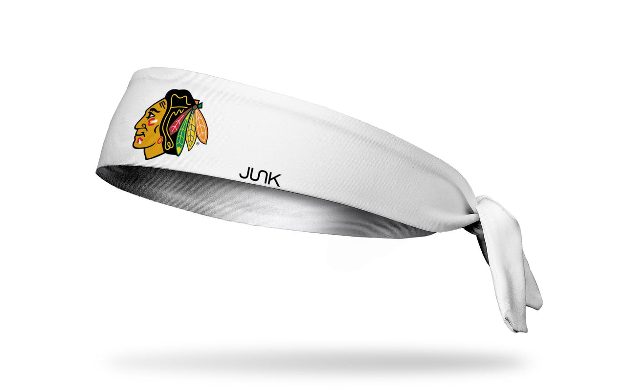Chicago Blackhawks: Logo White Flex Tie Headband