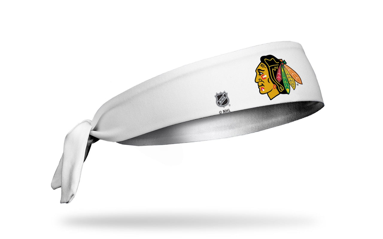 Chicago Blackhawks: Logo White Flex Tie Headband