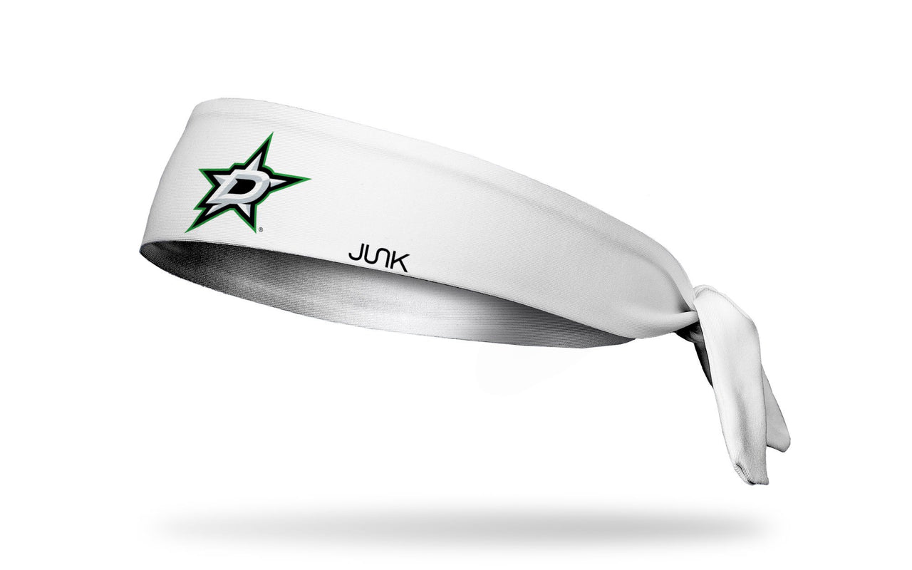 Dallas Stars: Logo White Flex Tie Headband