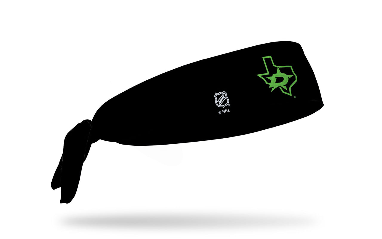 Dallas Stars: State Logo Black Flex Tie Headband