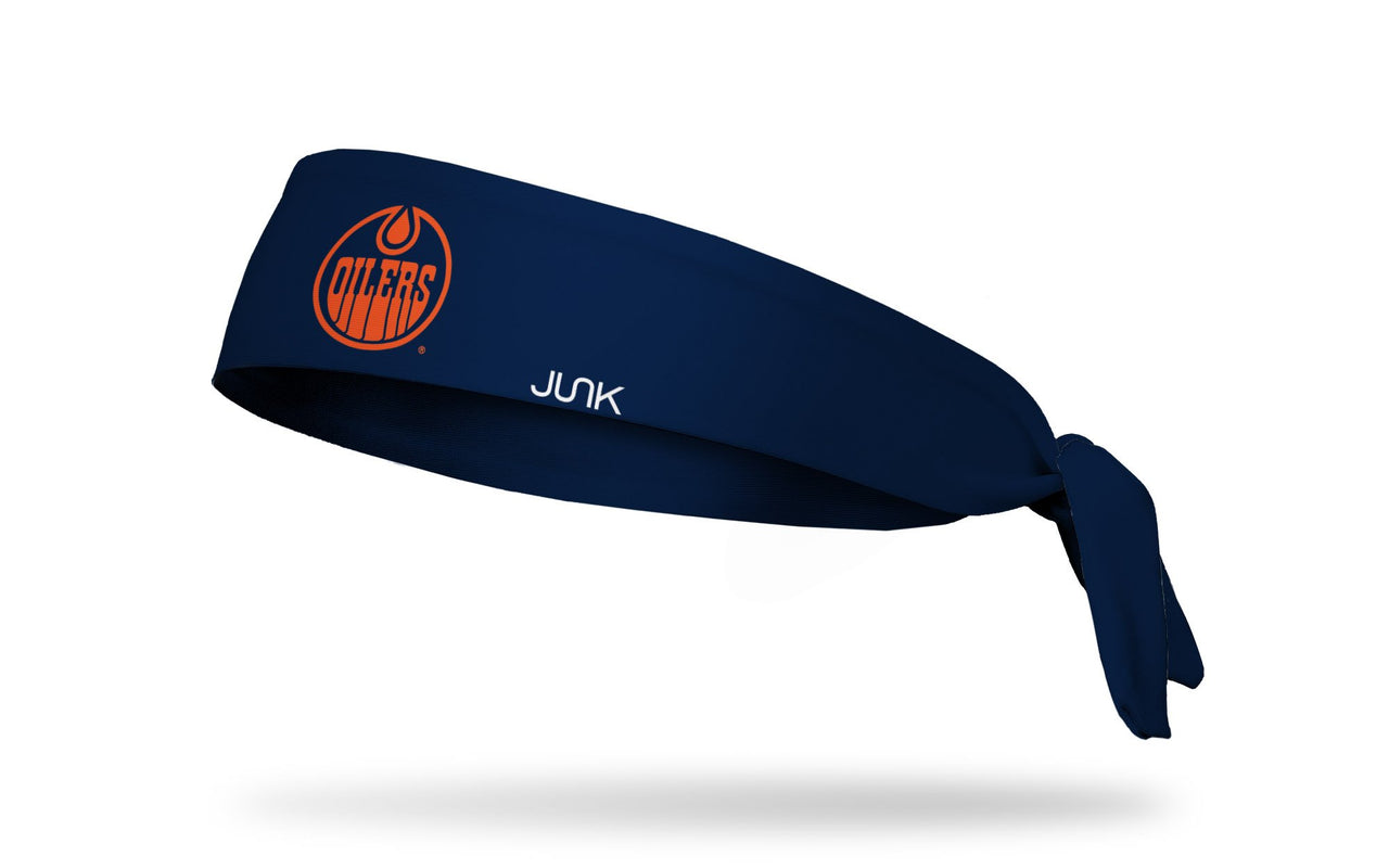 Edmonton Oilers: Logo Navy Flex Tie Headband