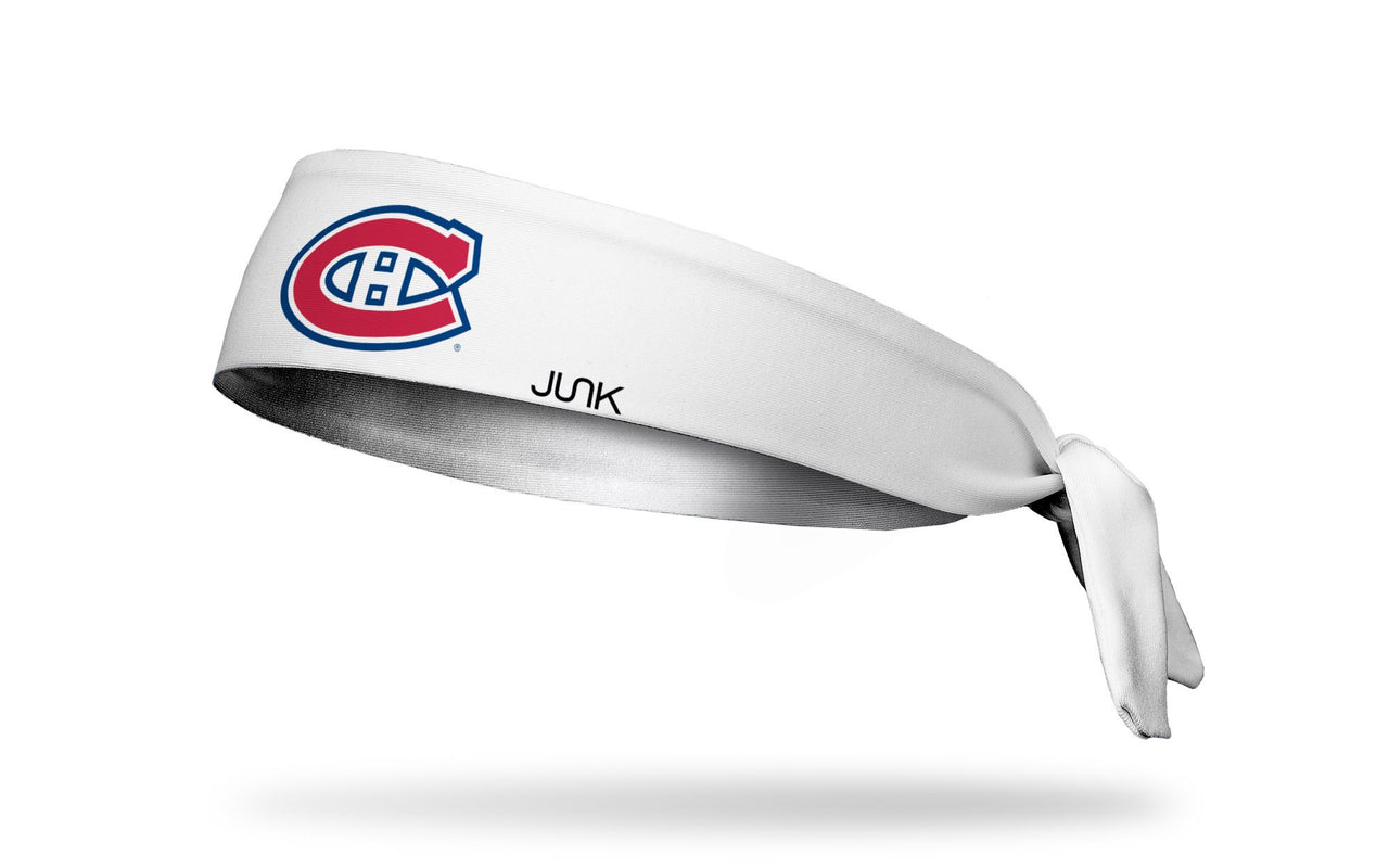 Montreal Canadiens: Logo White Flex Tie Headband