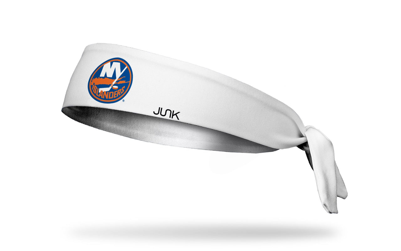 New York Islanders: Logo White Flex Tie Headband