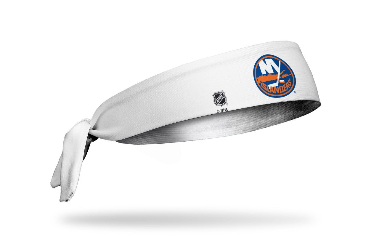 New York Islanders: Logo White Flex Tie Headband