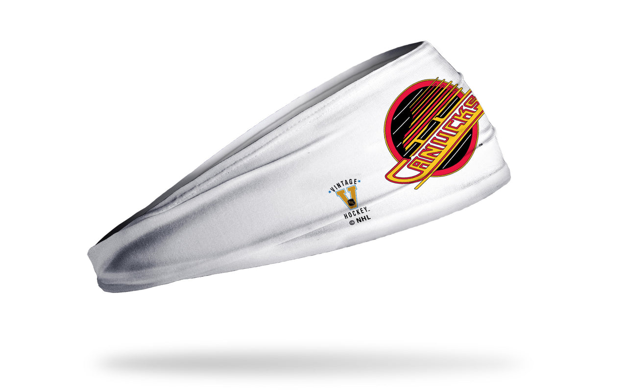 Vancouver Canucks: Vintage White Big Bang Lite Headband