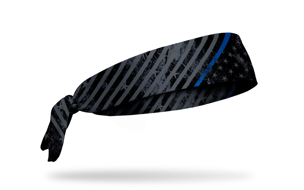 Night Watch - Thin Blue Line Tie Headband