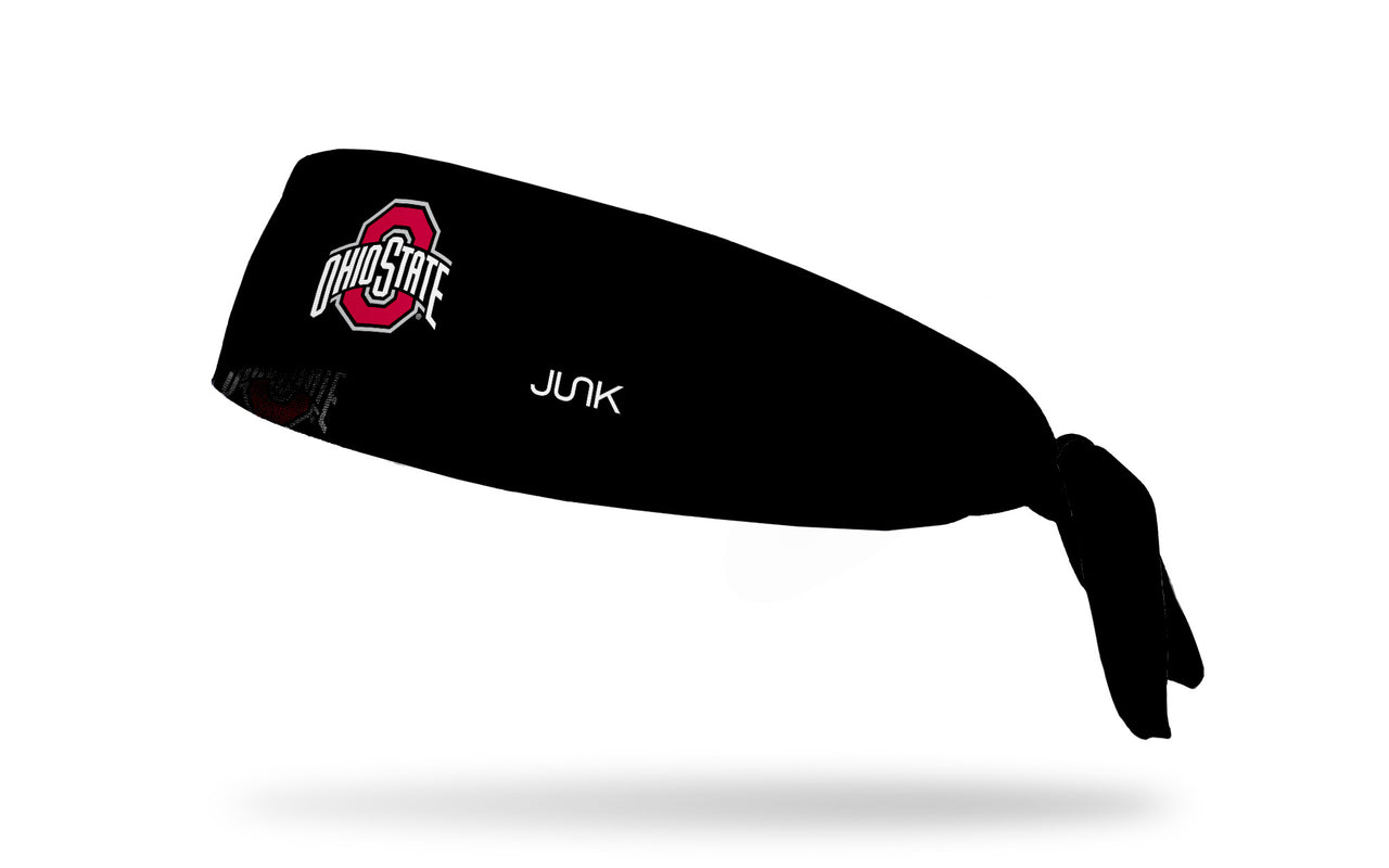 Ohio State: Logo Black Flex Tie Headband