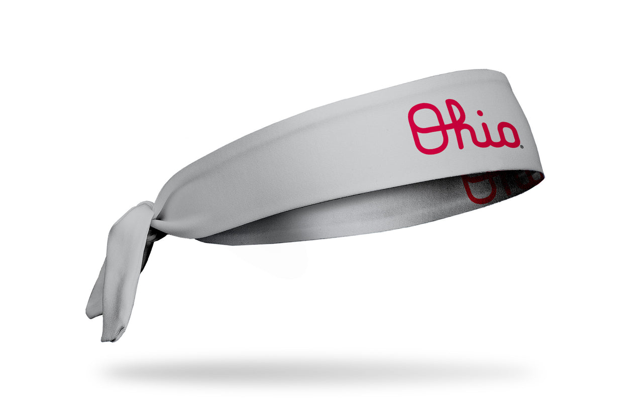 Ohio State: Script Ohio Gray Tie Headband