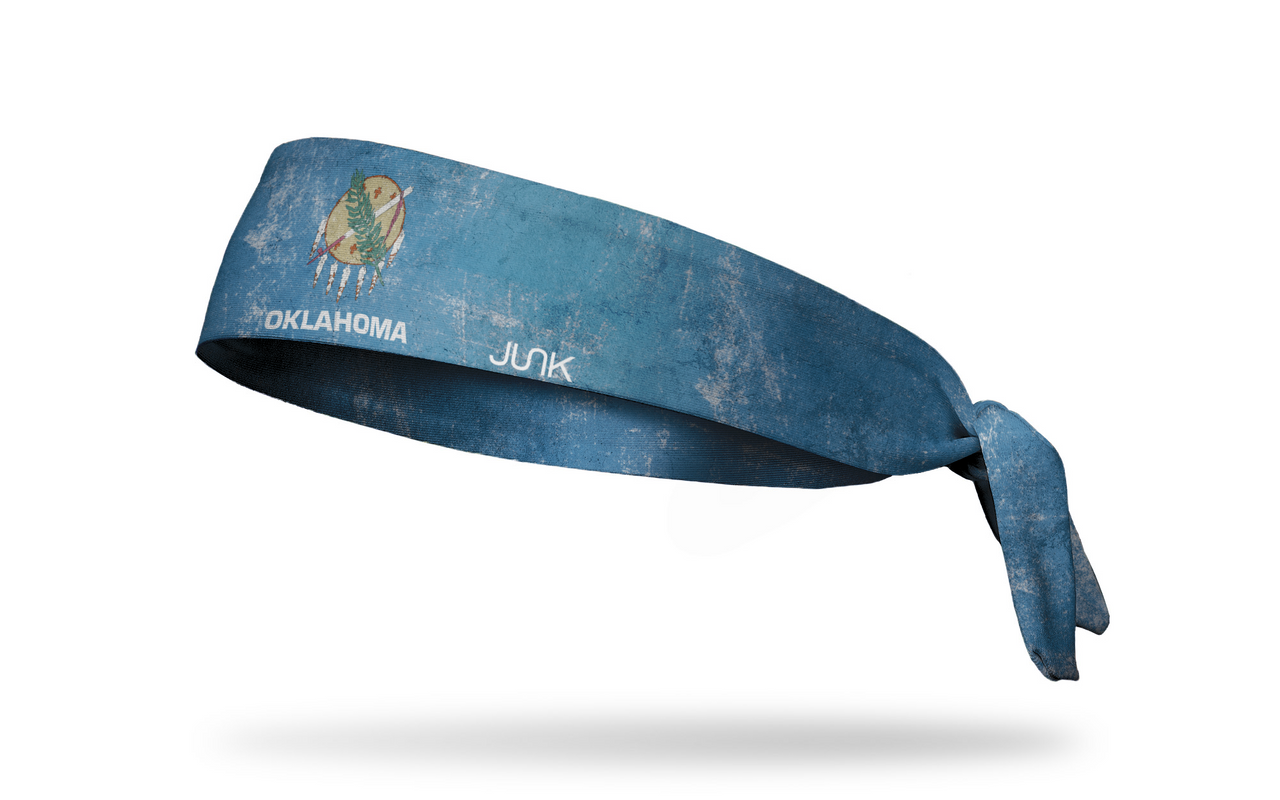 Oklahoma Flag - Grunge Tie Headband