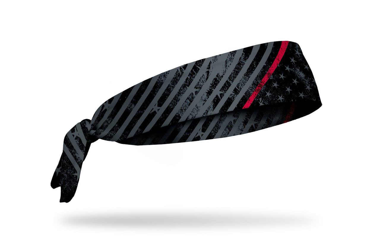 Night Watch - Thin Red Line Tie Headband