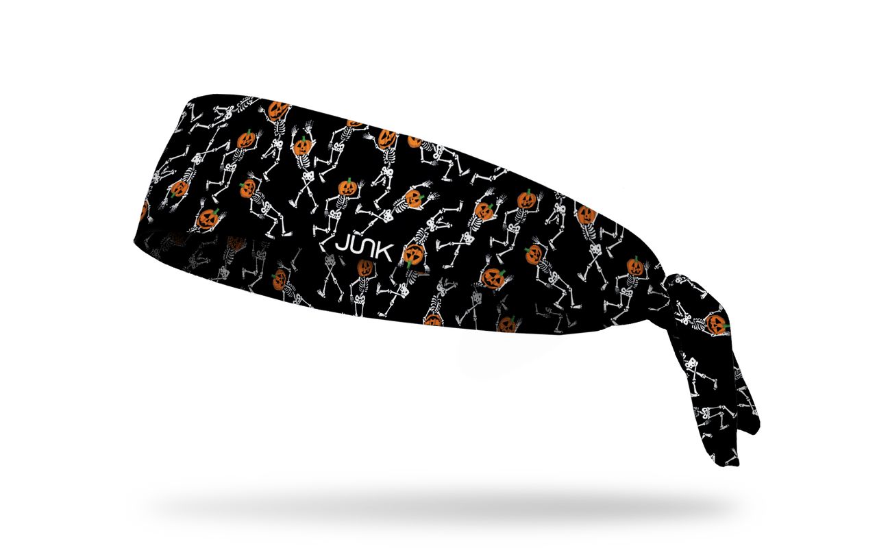Pumpkin Bones Flex Tie Headband