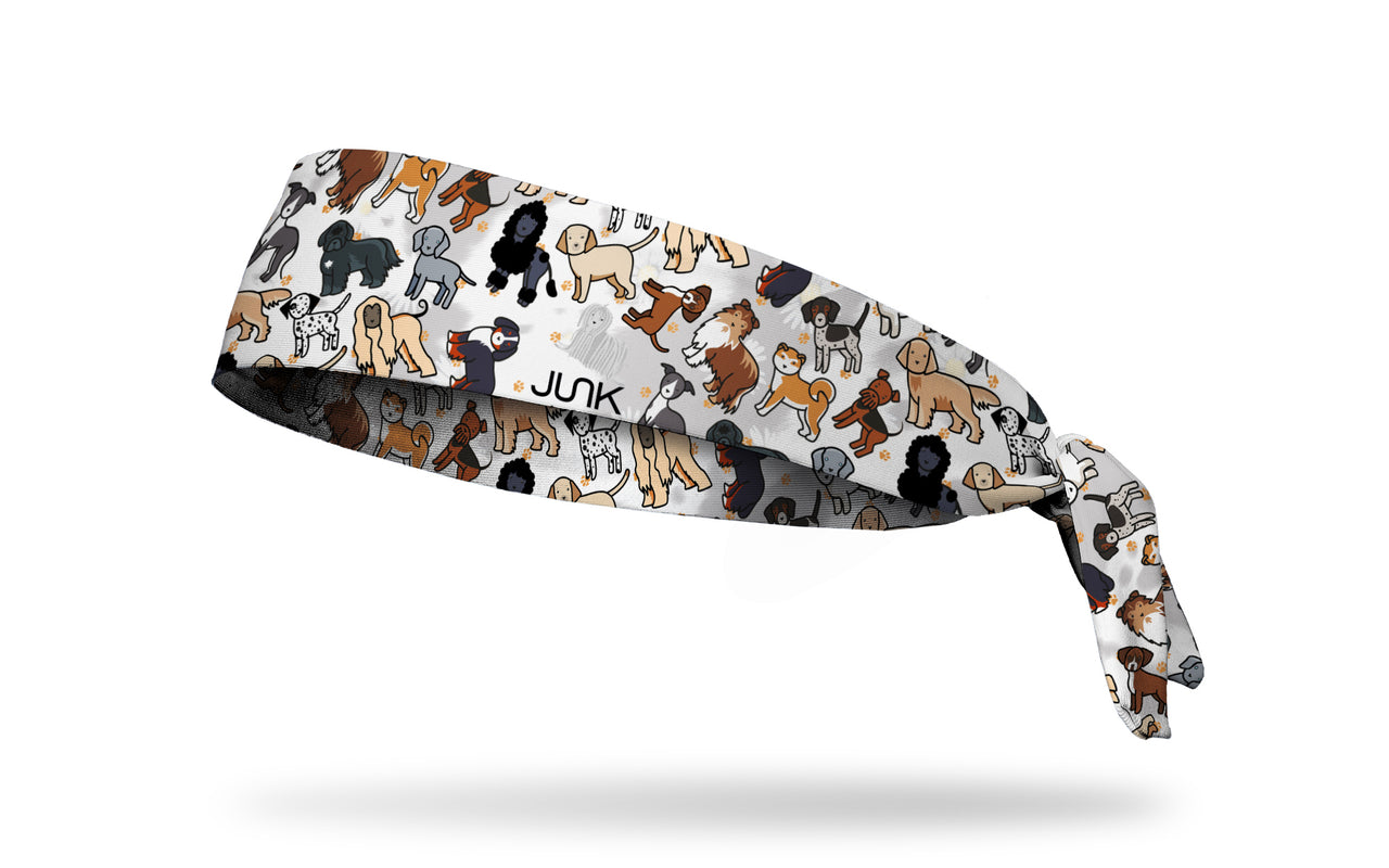 Puppy Pandemonium Tie Headband