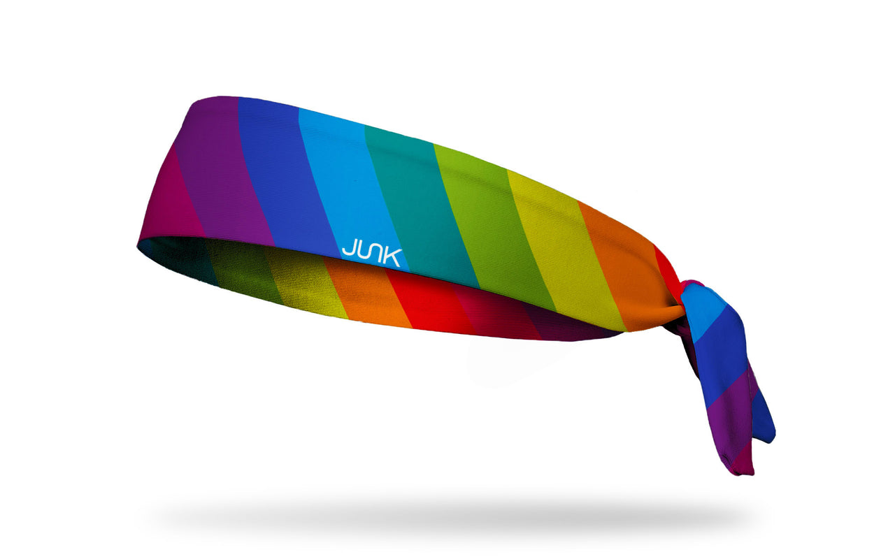 Rainbow 80s Apollo Tie Headband