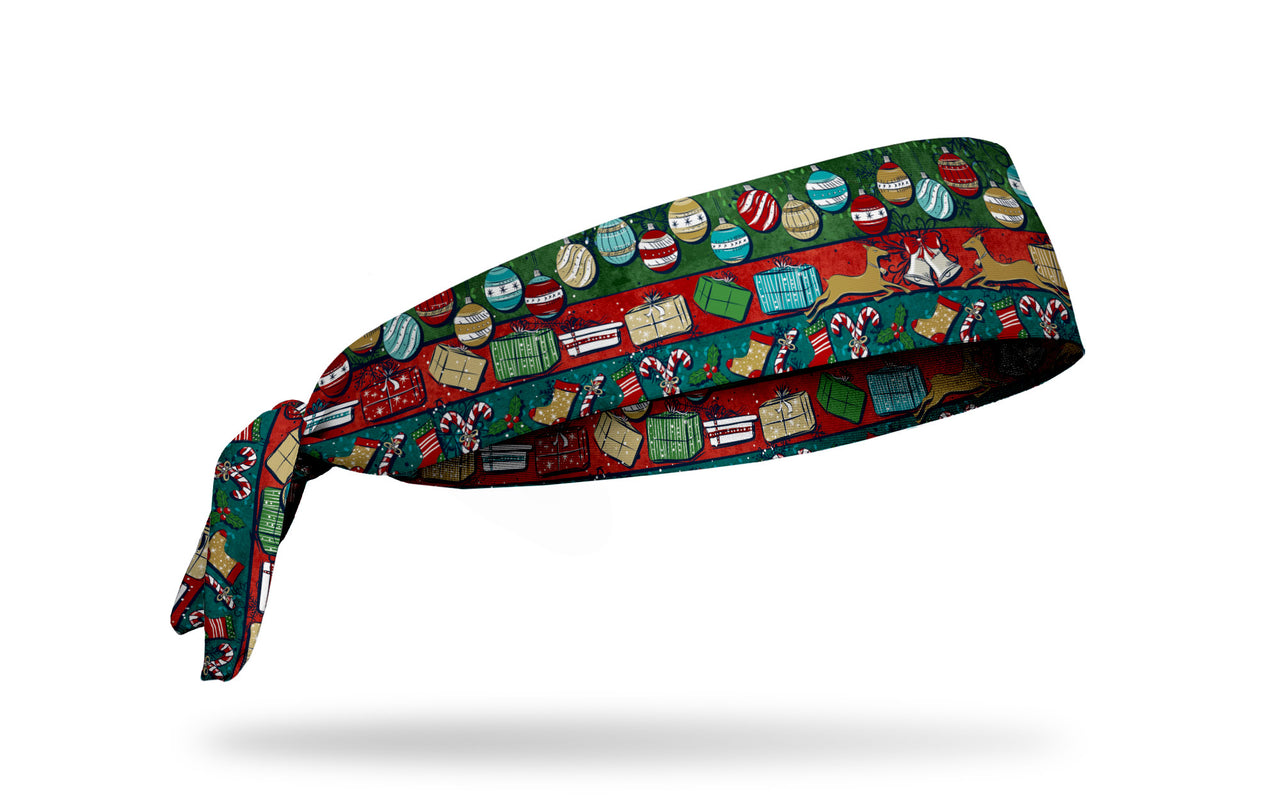 Santa's Workshop Tie Headband