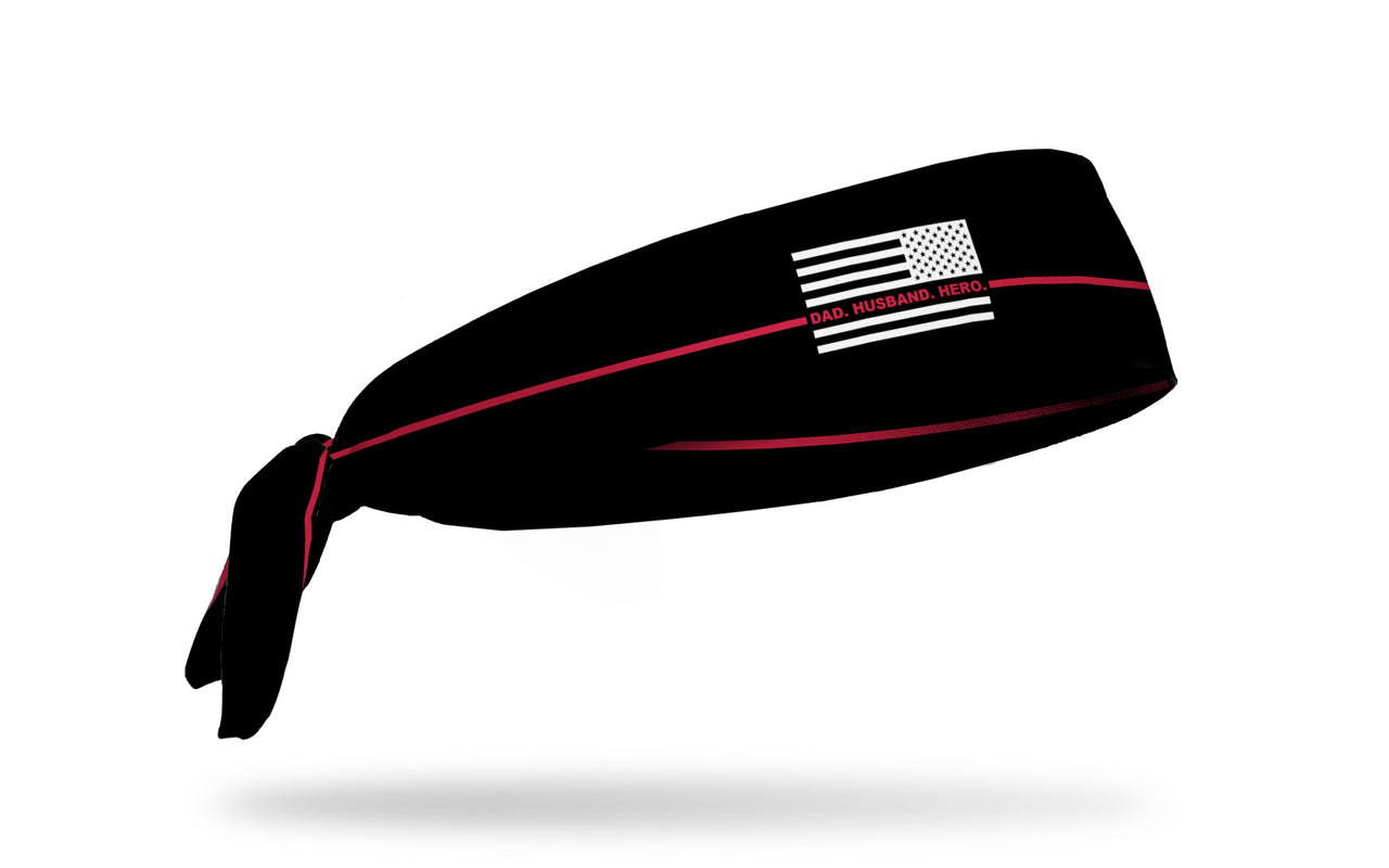 Thin Red Line: Dad Hero Flex Tie Headband