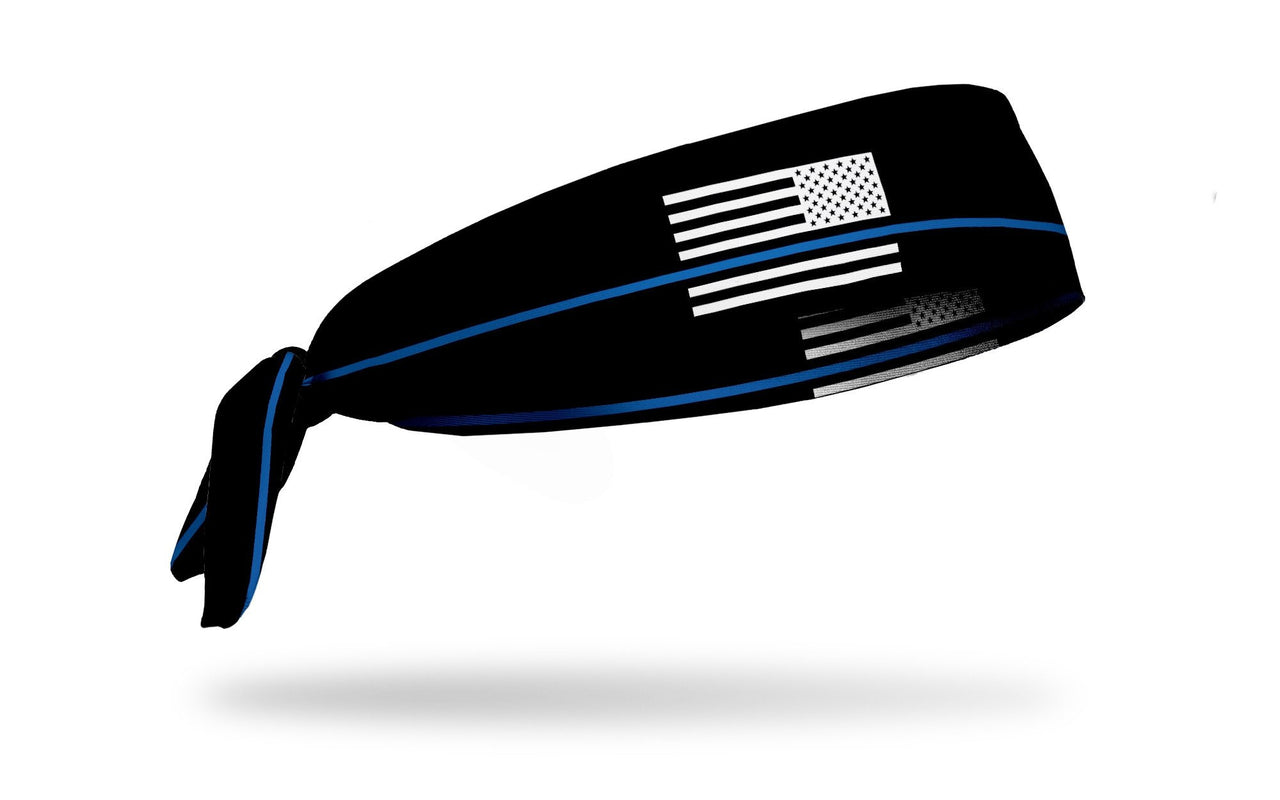 Thin Blue Line Tie Headband
