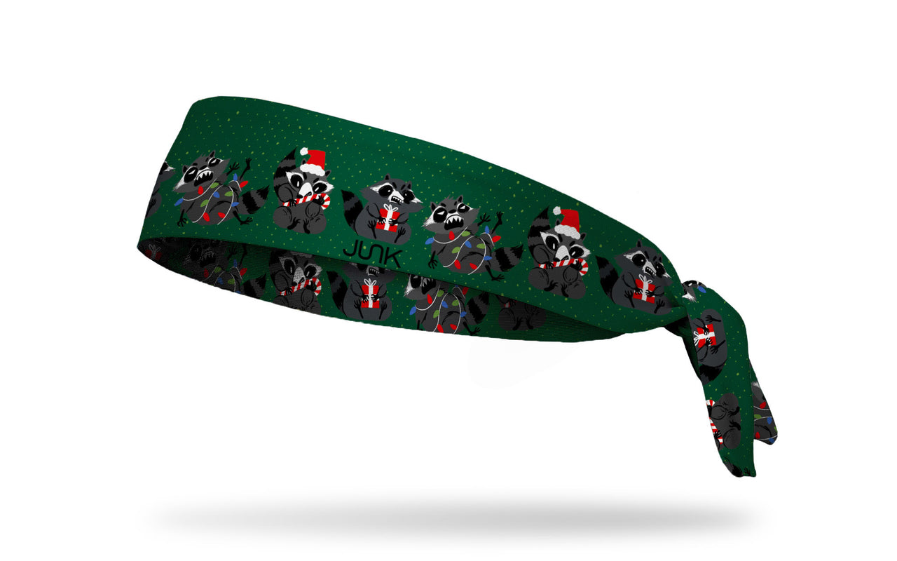 Trash Panda Christmas Tie Headband