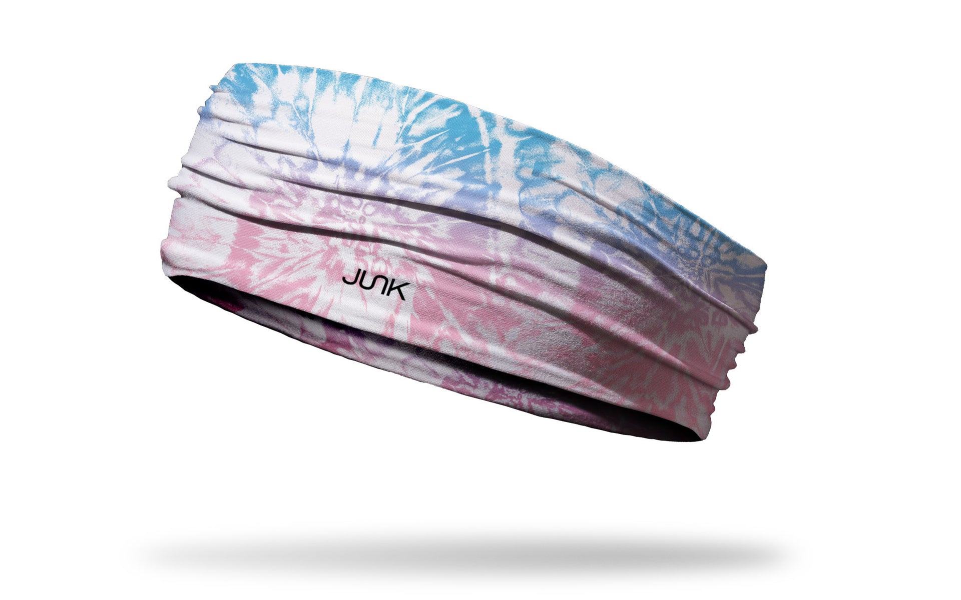 pink blue white paint tie dye headband