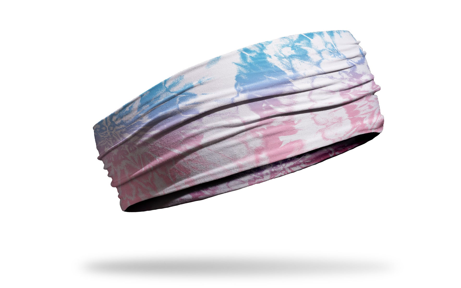 pink blue white paint tie dye headband