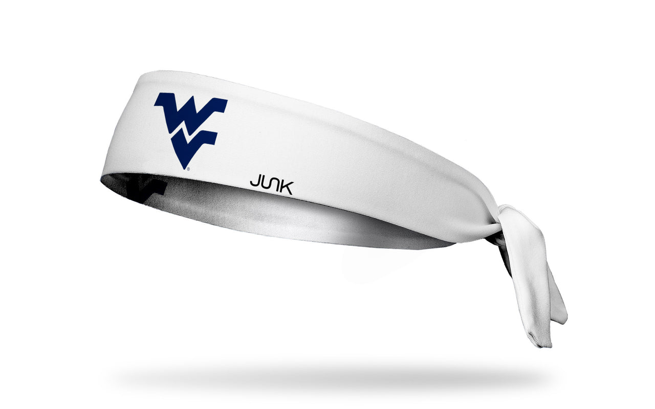 West Virginia University: Logo White Flex Tie Headband