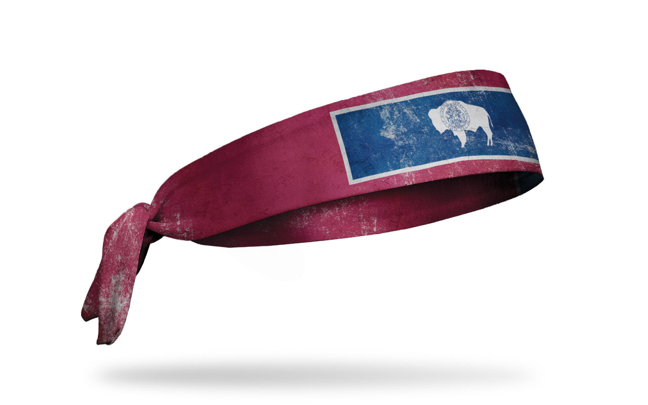 Wyoming Flag - Grunge Tie Headband
